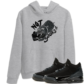 Air Jordan 3 Black Cat shirts to match jordans Not Yours sneaker match tees Jordan 3 Retro Black Cat best t shirts to wear with jordans SNRT Sneaker Tees unisex cotton Heather Grey 1 shirts