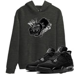 4s Black Cat shirts to match jordans Not Yours sneaker match tees Air Jordan 4 Black Cat match shoes to clothes SNRT Sneaker Tees unisex cotton Charcoal Heather 1 shirts