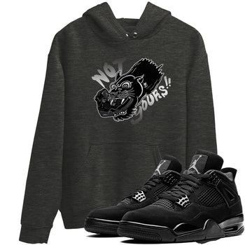 4s Black Cat shirts to match jordans Not Yours sneaker match tees Air Jordan 4 Black Cat match shoes to clothes SNRT Sneaker Tees unisex cotton Charcoal Heather 1 shirts