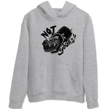 4s Black Cat shirts to match jordans Not Yours sneaker match tees Air Jordan 4 Black Cat match shoes to clothes SNRT Sneaker Tees unisex cotton Heather Grey 2 shirts