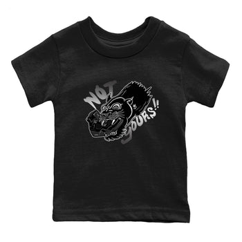 4s Black Cat shirts to match jordans Not Yours sneaker match tees Air Jordan 4 Black Cat match shoes to clothes SNRT Sneaker Tees Youth Baby Black 2 tee