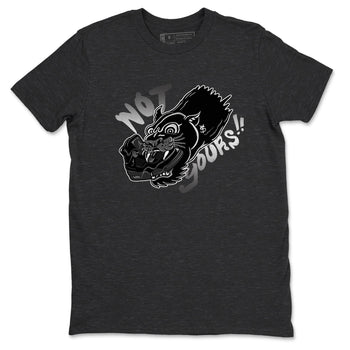 4s Black Cat shirts to match jordans Not Yours sneaker match tees Air Jordan 4 Black Cat match shoes to clothes SNRT Sneaker Tees unisex cotton Charcoal Heather 2 shirts