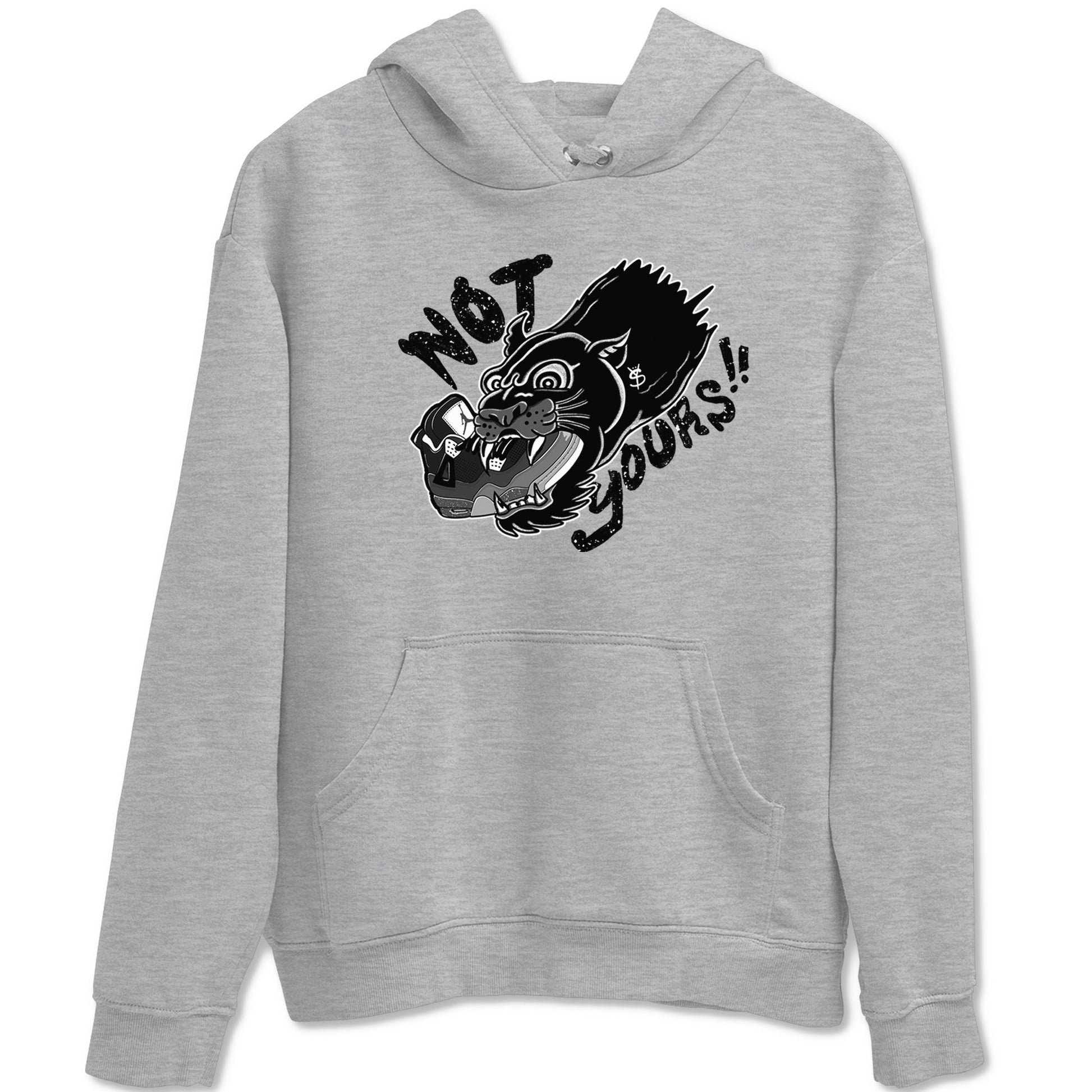 4s Fear shirts to match jordans Not Yours sneaker match tees Air Jordan 4 Retro Fear match shoes to clothes SNRT Sneaker Tees unisex cotton Heather Grey 2 shirts