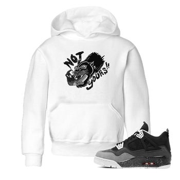 4s Fear shirts to match jordans Not Yours sneaker match tees Air Jordan 4 Retro Fear match shoes to clothes SNRT Sneaker Tees Youth Baby White 1 tee