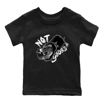 4s Fear shirts to match jordans Not Yours sneaker match tees Air Jordan 4 Retro Fear match shoes to clothes SNRT Sneaker Tees Youth Baby Black 2 tee