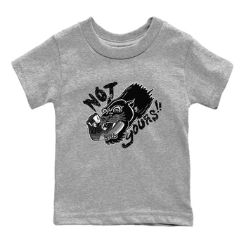 4s Fear shirts to match jordans Not Yours sneaker match tees Air Jordan 4 Retro Fear match shoes to clothes SNRT Sneaker Tees Youth Baby Heather Grey 2 tee