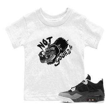 4s Fear shirts to match jordans Not Yours sneaker match tees Air Jordan 4 Retro Fear match shoes to clothes SNRT Sneaker Tees Youth Baby White 1 tee