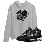 4s White Thunder shirts to match jordans Not Yours sneaker match tees Air Jordan 4 White Thunder SNRT Sneaker Release Tees unisex cotton Heather Grey 1 crew neck shirts