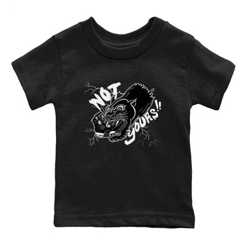 4s White Thunder shirts to match jordans Not Yours sneaker match tees Air Jordan 4 White Thunder SNRT Sneaker Release Tees Youth Baby Black 2 crew neck shirts