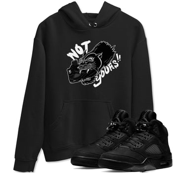 5s Black Cat shirts to match jordans Not Yours sneaker match tees Air Jordan 5 Black Cat SNRT Sneaker Release Tees unisex cotton Black 1 crew neck shirts