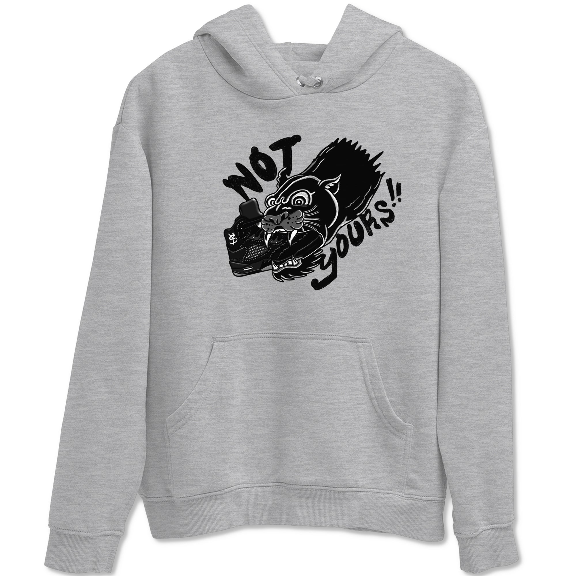 5s Black Cat shirts to match jordans Not Yours sneaker match tees Air Jordan 5 Black Cat SNRT Sneaker Release Tees unisex cotton Heather Grey 2 crew neck shirts