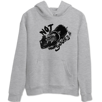 5s Black Cat shirts to match jordans Not Yours sneaker match tees Air Jordan 5 Black Cat SNRT Sneaker Release Tees unisex cotton Heather Grey 2 crew neck shirts