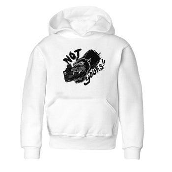 5s Black Cat shirts to match jordans Not Yours sneaker match tees Air Jordan 5 Black Cat SNRT Sneaker Release Tees Youth Baby White 2 crew neck shirts