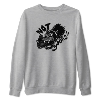 5s Black Cat shirts to match jordans Not Yours sneaker match tees Air Jordan 5 Black Cat SNRT Sneaker Release Tees unisex cotton Heather Grey 2 crew neck shirts