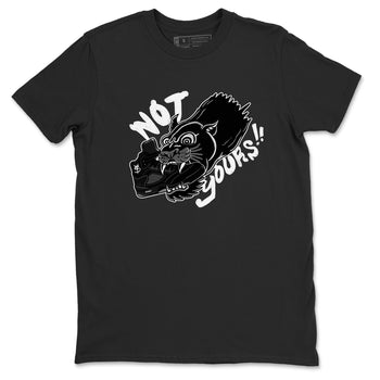 5s Black Cat shirts to match jordans Not Yours sneaker match tees Air Jordan 5 Black Cat SNRT Sneaker Release Tees unisex cotton Black 2 crew neck shirts