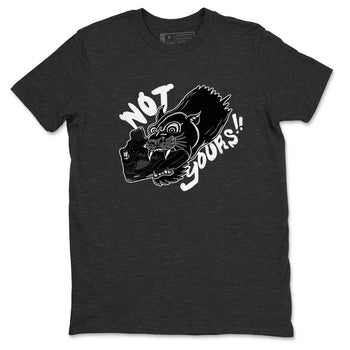 5s Black Cat shirts to match jordans Not Yours sneaker match tees Air Jordan 5 Black Cat SNRT Sneaker Release Tees unisex cotton Charcoal Heather 2 crew neck shirts