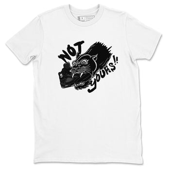 5s Black Cat shirts to match jordans Not Yours sneaker match tees Air Jordan 5 Black Cat SNRT Sneaker Release Tees unisex cotton White 2 crew neck shirts