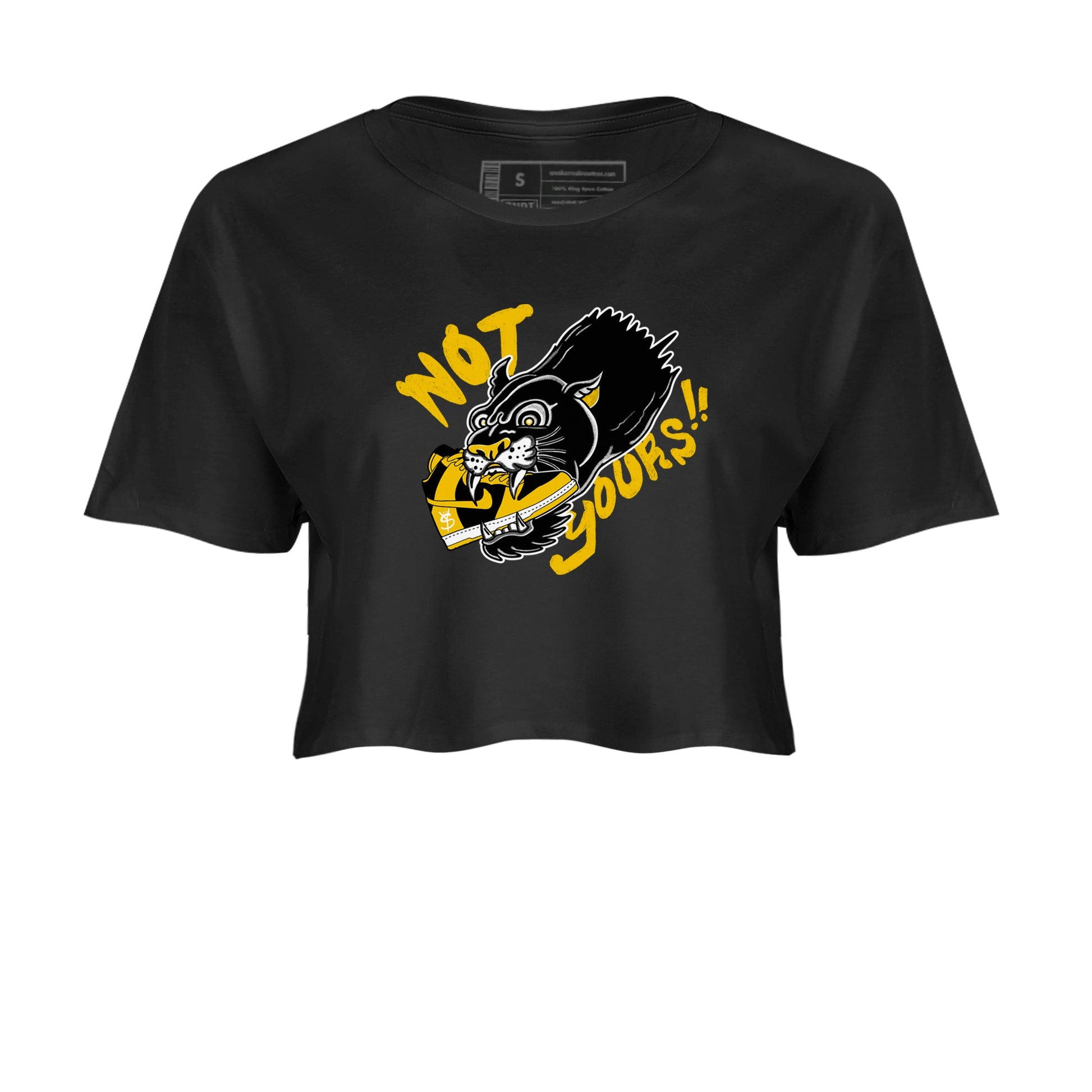 Dunk High Pollen shirts to match jordans Not Yours sneaker match tees Dunk High Pollen SNRT Sneaker Release Tees unisex cotton Black 2 Crop Shirts