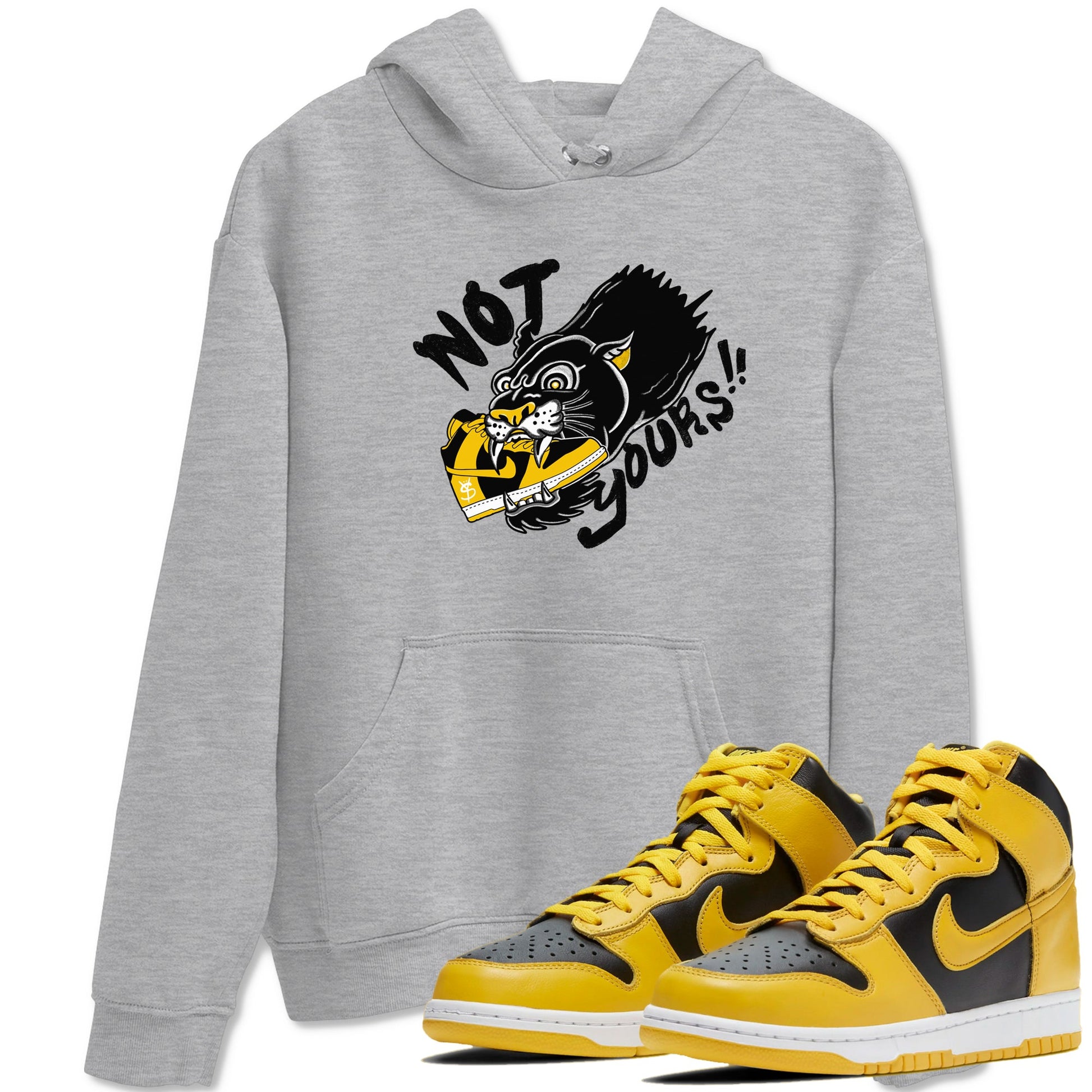 Dunk High Pollen shirts to match jordans Not Yours sneaker match tees Dunk High Pollen SNRT Sneaker Release Tees unisex cotton Heather Grey 1 crew neck shirts