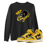 Dunk High Pollen shirts to match jordans Not Yours sneaker match tees Dunk High Pollen SNRT Sneaker Release Tees unisex cotton Black 1 crew neck shirts