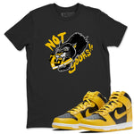 Dunk High Pollen shirts to match jordans Not Yours sneaker match tees Dunk High Pollen SNRT Sneaker Release Tees unisex cotton Black 1 crew neck shirts