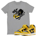 Dunk High Pollen shirts to match jordans Not Yours sneaker match tees Dunk High Pollen SNRT Sneaker Release Tees unisex cotton Heather Grey 1 crew neck shirts