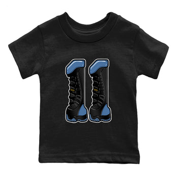 Sneaker match tees – Sneaker Tees To Match Air Jordan 11 Gamma Shoes – Number 11 Kids T-Shirt Black 2