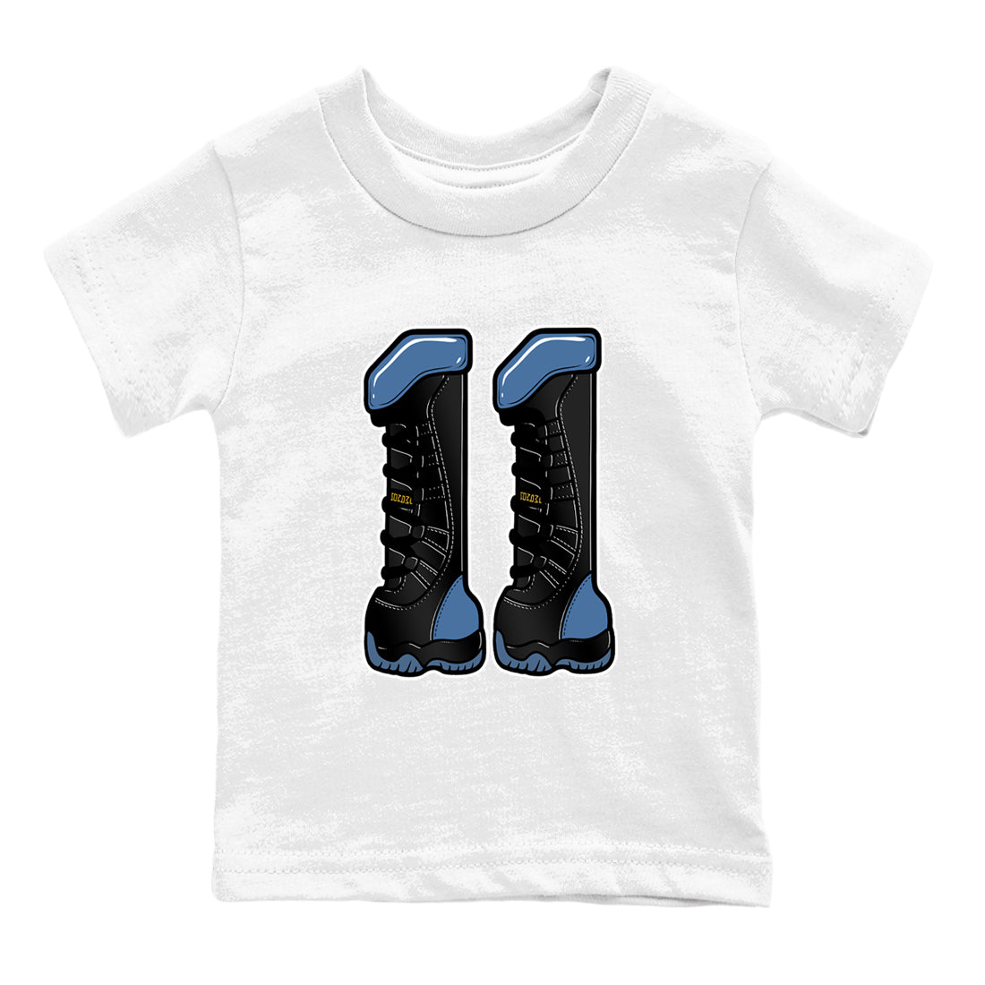 Sneaker match tees – Sneaker Tees To Match Air Jordan 11 Gamma Shoes – Number 11 Kids T-Shirt White 2