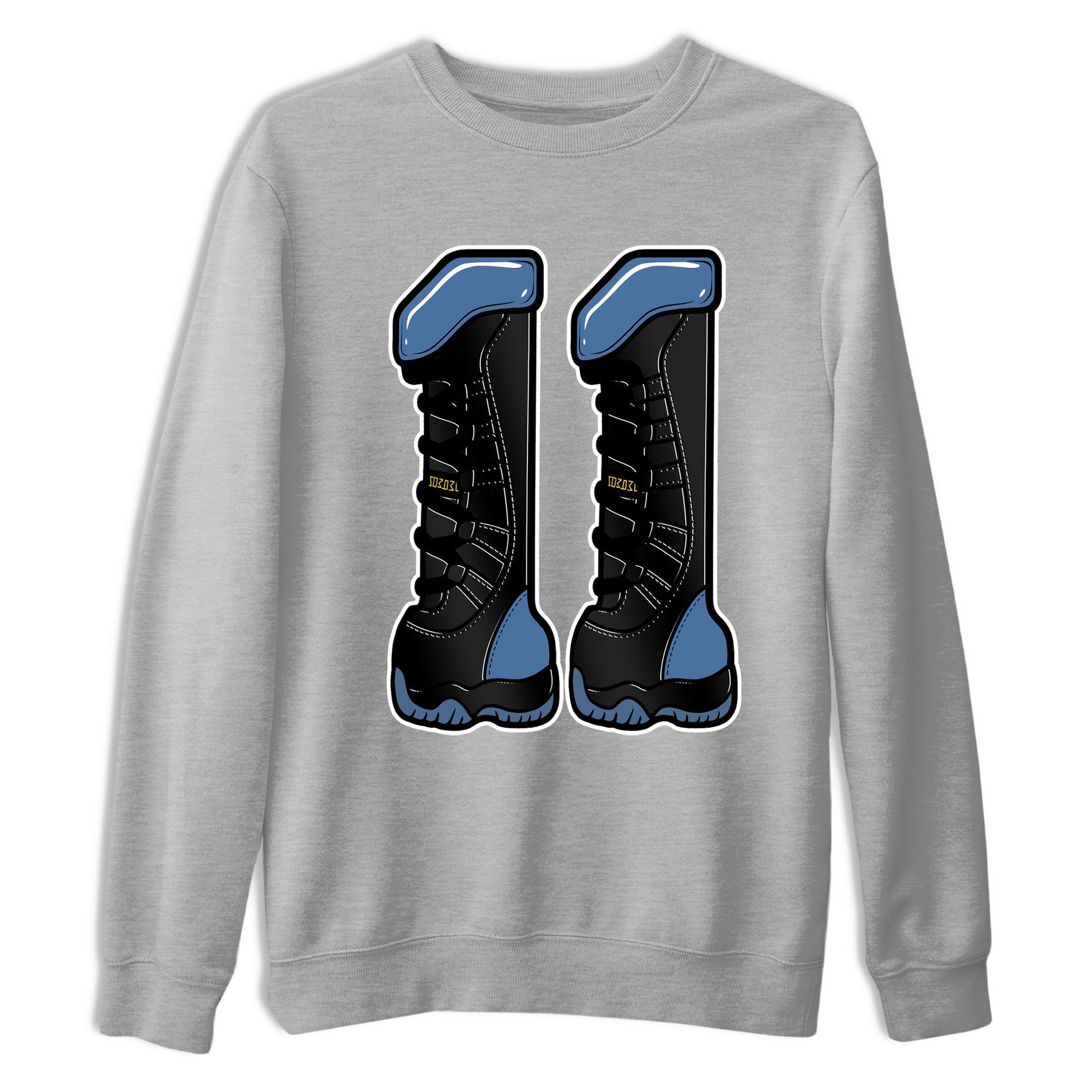 Sneaker match tees – Sneaker Tees To Match Air Jordan 11 Gamma Shoes – Number 11 Tee Heather Grey 2