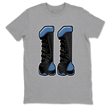 Sneaker match tees – Sneaker Tees To Match Air Jordan 11 Gamma Shoes – Number 11 Tee Heather Grey 2