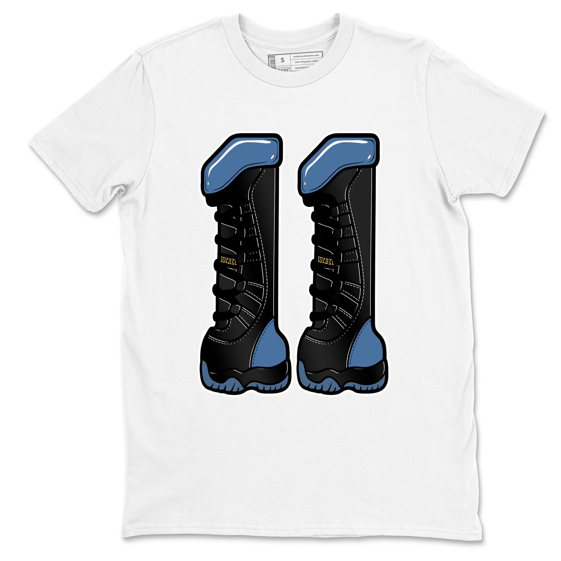 Sneaker match tees – Sneaker Tees To Match Air Jordan 11 Gamma Shoes – Number 11 Tee White 2