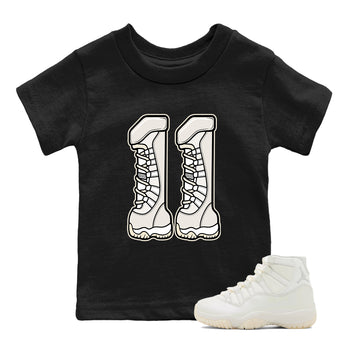 Number 11 SNRT Sneaker Tees Kids - Air Jordan 11 Pearl - SNRT Sneaker T-shirts