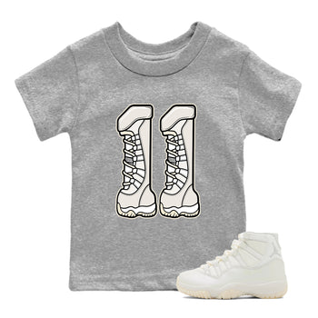 Number 11 SNRT Sneaker Tees Kids - Air Jordan 11 Pearl - SNRT Sneaker T-shirts