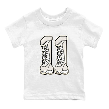 Number 11 SNRT Sneaker Tees Kids - Air Jordan 11 Pearl - SNRT Sneaker T-shirts
