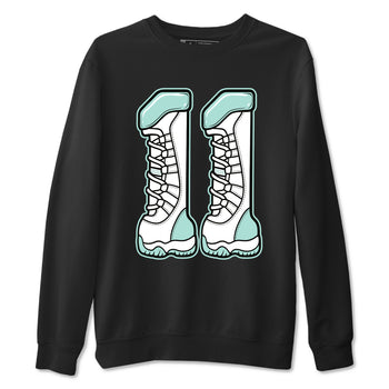 Number 11 sneaker match t-shirt styled to complete your fit with the Air Jordan 11 Igloo sneakers, shown in Black 2.