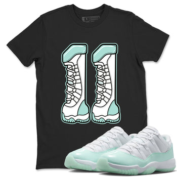 Number 11 sneaker match t-shirt styled to complete your fit with the Air Jordan 11 Igloo sneakers, shown in Black 1.