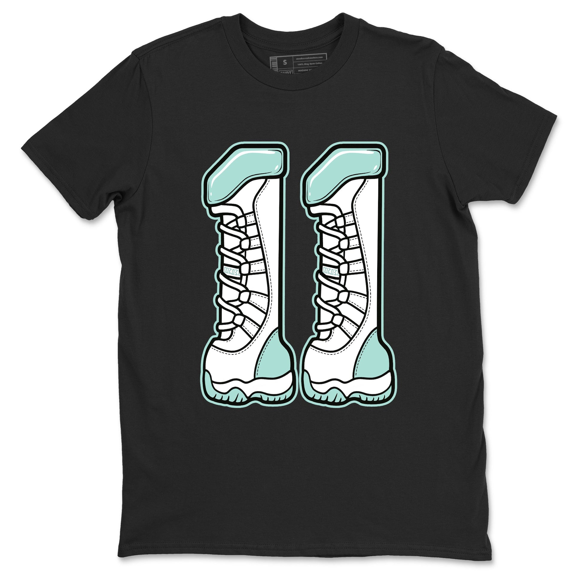Number 11 sneaker match t-shirt styled to complete your fit with the Air Jordan 11 Igloo sneakers, shown in Black 2.