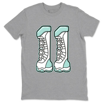 Number 11 sneaker match t-shirt styled to complete your fit with the Air Jordan 11 Igloo sneakers, shown in Heather Grey 2.