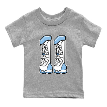Air Jordan 11s Legend Blue shirts to match jordans Number 11 sneaker match tees AJ 11 Retro Legend Blue match shoes to clothes SNRT Sneaker Tees Youth Baby Heather Grey 2 tee