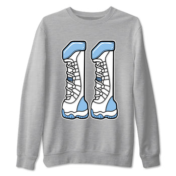 Air Jordan 11s Legend Blue shirts to match jordans Number 11 sneaker match tees AJ 11 Retro Legend Blue match shoes to clothes SNRT Sneaker Tees unisex cotton Heather Grey 2 shirts