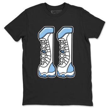 Air Jordan 11s Legend Blue shirts to match jordans Number 11 sneaker match tees AJ 11 Retro Legend Blue match shoes to clothes SNRT Sneaker Tees unisex cotton Black 2 shirts