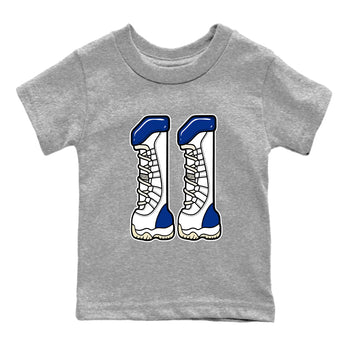 Sneaker match tees – Sneaker Tees To Match Air Jordan 11 Rare Air Shoes – Number 11 Kids T-Shirt Heather Grey 2