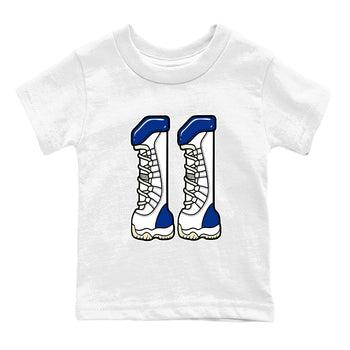 Sneaker match tees – Sneaker Tees To Match Air Jordan 11 Rare Air Shoes – Number 11 Kids T-Shirt White 2