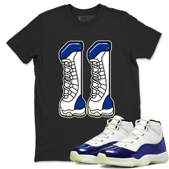 Sneaker match tees – Sneaker Tees To Match Air Jordan 11 Rare Air Shoes – Number 11 Tee Black 1