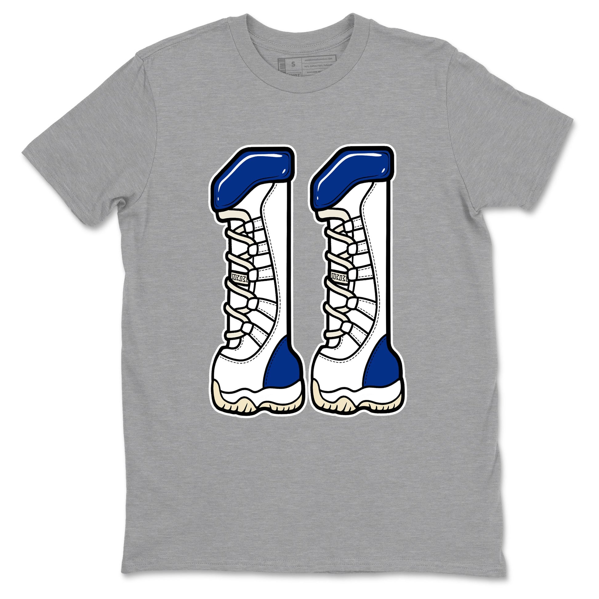 Sneaker match tees – Sneaker Tees To Match Air Jordan 11 Rare Air Shoes – Number 11 Tee Heather Grey 2