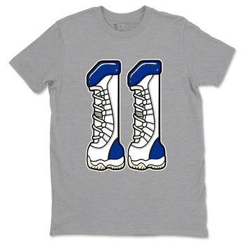 Sneaker match tees – Sneaker Tees To Match Air Jordan 11 Rare Air Shoes – Number 11 Tee Heather Grey 2