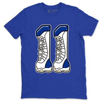 Sneaker match tees – Sneaker Tees To Match Air Jordan 11 Rare Air Shoes – Number 11 Tee Royal Blue 2