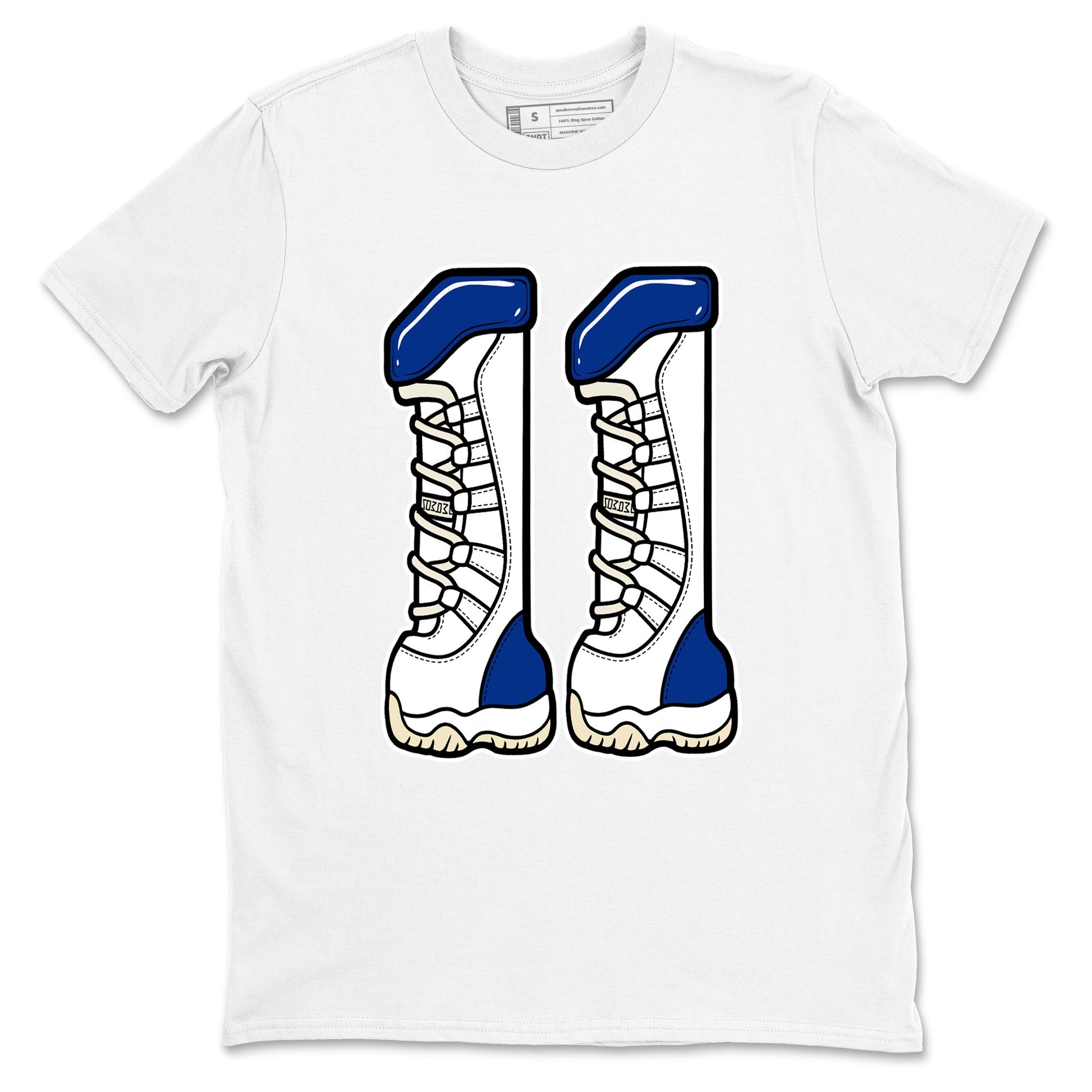 Sneaker match tees – Sneaker Tees To Match Air Jordan 11 Rare Air Shoes – Number 11 Tee White 2