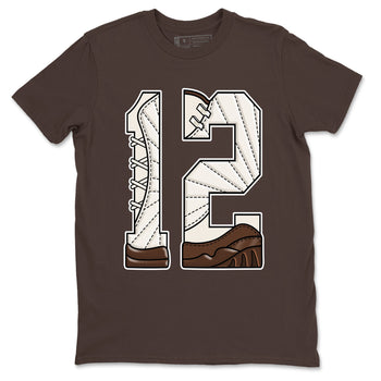 AJ12 Baroque Brown shirts to match jordans Number 12 best t shirts to wear with jordans SoleFly x Jordan 12 Baroque Brown match shoes to clothes SNRT Sneaker Tees unisex cotton Dark Chocolate 2 shirts