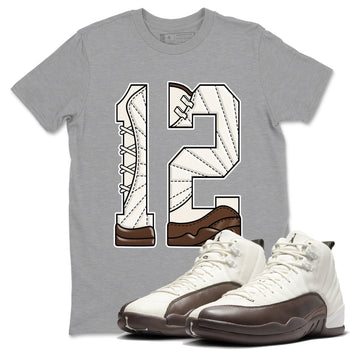 AJ12 Baroque Brown shirts to match jordans Number 12 best t shirts to wear with jordans SoleFly x Jordan 12 Baroque Brown match shoes to clothes SNRT Sneaker Tees unisex cotton Heather Grey 1 shirts